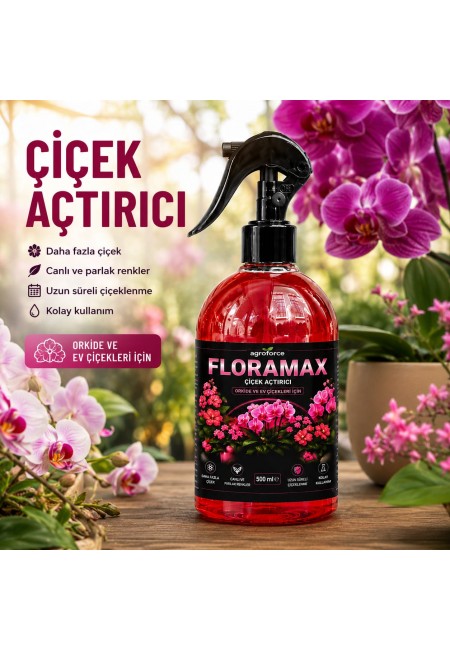 AGROFORCE FLORAMAX Ev Çiçekleri İçin Çiçek Açtırıcı