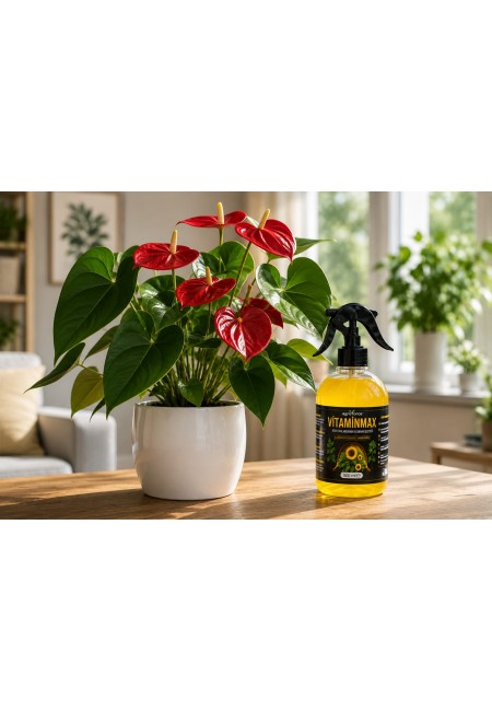 AGROFORCE VİTAMİNMAX Yaprak Bakım Vitamini Spreyi 500 ml – Ev Bitkileri, Orkide, Monstera, Barış Çiçeği ve Tüm Süs